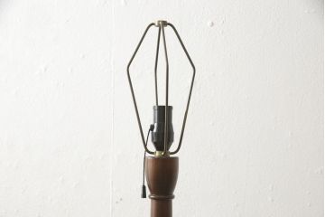 ヴィンテージ照明　松本民芸家具　絶版品　激レア!赤いシェードが空間のアクセントになるB型フロアスタンド(スタンドライト、フロアライト、照明、ビンテージ)(R-059935)
