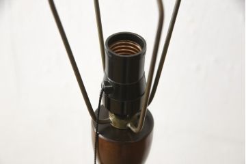 ヴィンテージ照明　松本民芸家具　絶版品　激レア!赤いシェードが空間のアクセントになるB型フロアスタンド(スタンドライト、フロアライト、照明、ビンテージ)(R-059935)