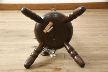 ヴィンテージ照明　松本民芸家具　絶版品　激レア!赤いシェードが空間のアクセントになるB型フロアスタンド(スタンドライト、フロアライト、照明、ビンテージ)(R-059935)