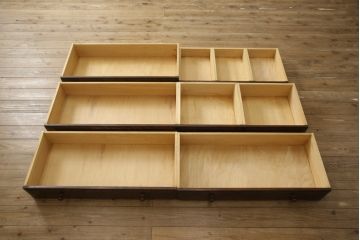 中古　北海道民芸家具　HM533　和洋どちらのインテリアにも合わせやすいチェスト(定価約25万円)(タンス、整理箪笥、引き出し)(R-059939)