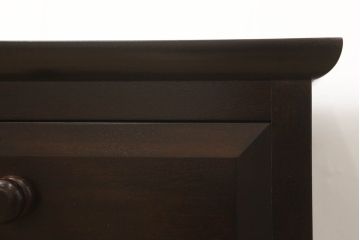 中古　美品　松本民芸家具　立体的なデザインが目を引くA型脇棚(サイドチェスト、引き出し)(定価約13万8千円)(R-059962)