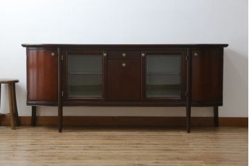 中古　美品　モリシゲ(MORISHIGE/森繁)　シンフォニー65　ヨーロピアンなデザインがステキなサイドボード(サイドキャビネット、収納棚、戸棚)(定価約61万円)(R-059964)