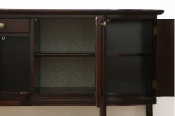 中古　美品　モリシゲ(MORISHIGE/森繁)　シンフォニー65　ヨーロピアンなデザインがステキなサイドボード(サイドキャビネット、収納棚、戸棚)(定価約61万円)(R-059964)