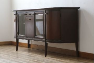中古　美品　モリシゲ(MORISHIGE/森繁)　シンフォニー65　ヨーロピアンなデザインがステキなサイドボード(サイドキャビネット、収納棚、戸棚)(定価約61万円)(R-059964)