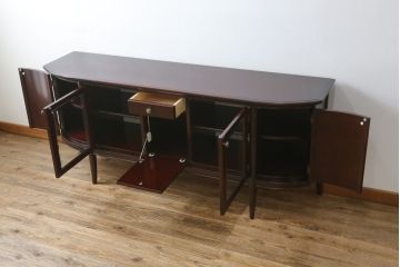 中古　美品　モリシゲ(MORISHIGE/森繁)　シンフォニー65　ヨーロピアンなデザインがステキなサイドボード(サイドキャビネット、収納棚、戸棚)(定価約61万円)(R-059964)