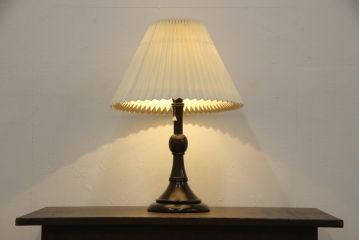 中古　美品　松本民芸家具　和洋折衷の空間におすすめなA型スタンド(シェード、テーブルスタンド、卓上照明、テーブルライト)(R-059967)