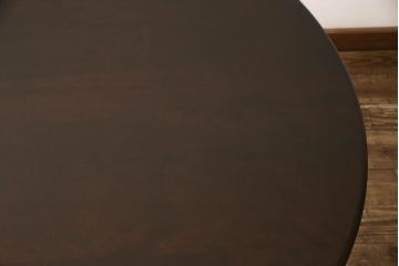 中古　美品　特注品　松本民芸家具　クラシカルな雰囲気が漂うE型ラウンドテーブル(丸テーブル、ダイニングテーブル、2人掛け)(R-059984)