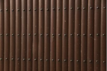 アンティーク建具　和モダンな空間づくりに取り入れやすい丸桟の引き戸2枚セット(窓、板戸、引き戸)(R-060008)