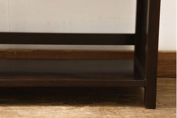 中古　松本民芸家具　#117型　和モダンスタイルにおすすめ!格子が魅力的な書棚(飾り棚、本棚、オープンラック)(R-060009)