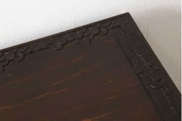 中古　軽井沢彫り　満開の桜の彫りが見事なサイドチェスト(小箪笥、整理タンス、収納たんす、引き出し)(R-060010)