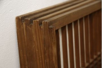 和製アンティーク　和の風情漂う障子入り小窓4枚セット(障子戸、引き戸、建具)(R-060024)