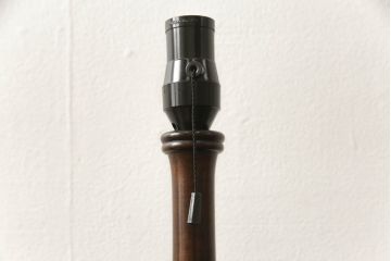中古　松本民芸家具　和洋折衷の空間におすすめなA型スタンド(シェード、テーブルスタンド、卓上照明、テーブルライト)(R-060032)