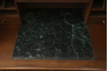 高級ビンテージ　凝った意匠が美しい組み立て式ロールトップデスク(ヴィンテージ、ワークデスク、机　在宅ワーク用、在宅用)(R-060065)