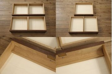 高級ビンテージ　凝った意匠が美しい組み立て式ロールトップデスク(ヴィンテージ、ワークデスク、机　在宅ワーク用、在宅用)(R-060065)
