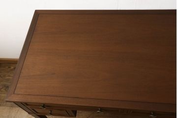 中古　DREXEL HERITAGE(ドレクセルヘリテイジ)　Triune(トライユン)　モダンクラシックなデザインがステキなニーホールデスク(両袖デスク、机、ワークデスク、在宅用、在宅ワーク用)(定価約41万円)(R-060066)