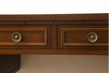 中古　DREXEL HERITAGE(ドレクセルヘリテイジ)　Triune(トライユン)　モダンクラシックなデザインがステキなニーホールデスク(両袖デスク、机、ワークデスク、在宅用、在宅ワーク用)(定価約41万円)(R-060066)