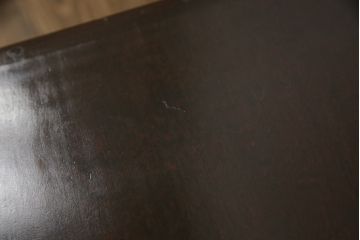 和製ビンテージ　細部まで施された日光彫りが美しい文机(ヴィンテージ、在宅用ローテーブル、座机、ワークデスク、座卓)(R-060067)