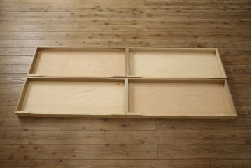 中古　美品　伝統工芸　軽井沢彫り　満開の桜の彫刻が見事な衣装盆付きの重ね箪笥(和タンス、着物箪笥、衣装たんす、引き出し、チェスト)(R-060068)