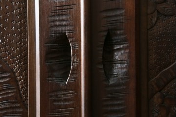 ★J様専用・決済用★中古　美品　伝統工芸　軽井沢彫り　満開の桜の彫刻が見事な衣装盆付きの重ね箪笥　(R-060068)