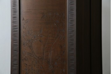 ★J様専用・決済用★中古　美品　伝統工芸　軽井沢彫り　満開の桜の彫刻が見事な衣装盆付きの重ね箪笥　(R-060068)