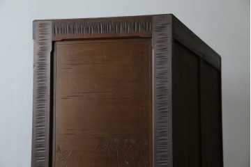 ★J様専用・決済用★中古　美品　伝統工芸　軽井沢彫り　満開の桜の彫刻が見事な衣装盆付きの重ね箪笥　(R-060068)