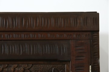 ★J様専用・決済用★中古　美品　伝統工芸　軽井沢彫り　満開の桜の彫刻が見事な衣装盆付きの重ね箪笥　(R-060068)