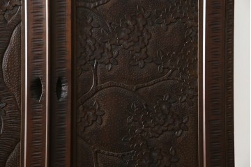 ★J様専用・決済用★中古　美品　伝統工芸　軽井沢彫り　満開の桜の彫刻が見事な衣装盆付きの重ね箪笥　(R-060068)