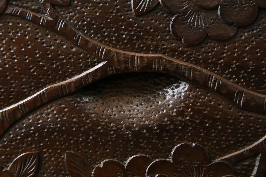 ★J様専用・決済用★中古　美品　伝統工芸　軽井沢彫り　満開の桜の彫刻が見事な衣装盆付きの重ね箪笥　(R-060068)