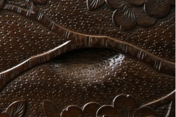 ★J様専用・決済用★中古　美品　伝統工芸　軽井沢彫り　満開の桜の彫刻が見事な衣装盆付きの重ね箪笥　(R-060068)