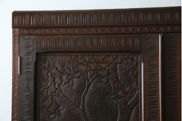 ★J様専用・決済用★中古　美品　伝統工芸　軽井沢彫り　満開の桜の彫刻が見事な衣装盆付きの重ね箪笥　(R-060068)