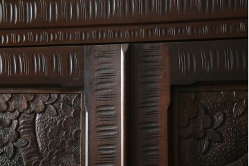 ★J様専用・決済用★中古　美品　伝統工芸　軽井沢彫り　満開の桜の彫刻が見事な衣装盆付きの重ね箪笥　(R-060068)