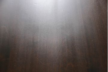 中古　北海道民芸家具　細身の脚が上品な印象を高めるダイニングテーブル(4人掛け、食卓)(R-060094)