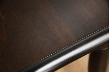 中古　北海道民芸家具　細身の脚が上品な印象を高めるダイニングテーブル(4人掛け、食卓)(R-060094)