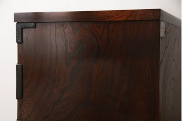 中古　美品　岩谷堂箪笥　黒々とした龍の金具が存在感を放つ収納箪笥(和たんす、整理箪笥、衣装タンス、サイドチェスト、引き出し)(R-060121)
