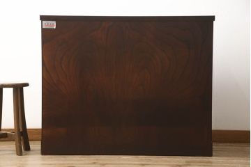 中古　美品　岩谷堂箪笥　黒々とした龍の金具が存在感を放つ収納箪笥(和たんす、整理箪笥、衣装タンス、サイドチェスト、引き出し)(R-060121)