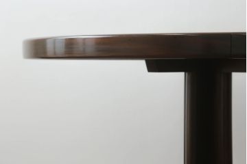 北欧ビンテージ　チーク材　ナチュラルな雰囲気のお部屋に取り入れやすいシンプルな丸テーブル(ラウンドテーブル、ダイニングテーブル、2人掛け、カフェテーブル、コーヒーテーブル、ヴィンテージ)(R-060128)