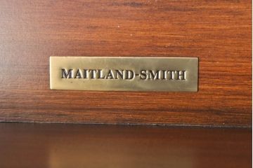 中古　美品　MAITLAND SMITH(メートランドスミス)　高級感あふれる大人の空間づくりにオススメの鏡付きワインキャビネット(収納棚、バーキャビネット、ワインラック、鏡、ミラー)(定価約66万円)(R-060130)