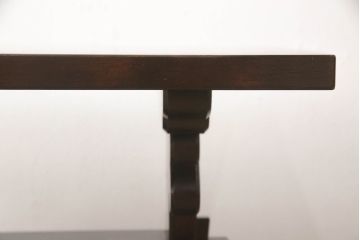 和製ビンテージ　松本民芸家具　脚の透かし彫りが目を引く#14型茶卓(サイドテーブル、コーヒーテーブル、ヴィンテージ)(R-060131)