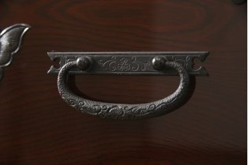 中古　美品　民芸家具　渡辺家具店　木地呂塗りの美しい仙台箪笥(和タンス、衣装箪笥、桐箪笥、桐たんす、引き出し、チェスト)(定価約65万円)(R-060136)