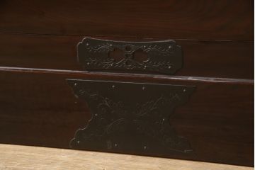 中古　美品　民芸家具　渡辺家具店　木地呂塗りの美しい仙台箪笥(和タンス、衣装箪笥、桐箪笥、桐たんす、引き出し、チェスト)(定価約65万円)(R-060136)