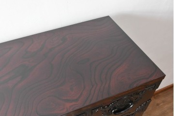 中古　美品　岩谷堂箪笥　希少サイズ　重厚感のある金具が魅力的な重ね箪笥　(R-060137)