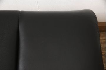 中古　美品　EKORNES(エコーネス)　Stressless Magic(ストレスレス マジック)　シグニチャー　Mサイズ　本革　オットマン付きストレスレスチェア(レザー、リクライニングチェア、一人掛けソファ、1P、アームチェア)(定価約66万円)(R-060138)