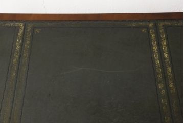 中古　美品　イギリスブランド家具　ロスジョン(ROSJOHN)　脚部まで凝ったデザインが高級感を醸し出すデスク(在宅用、ワークデスク、在宅ワーク用、両袖机、オフィスデスク)(定価約90万円)(R-060146)