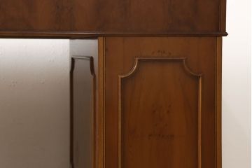 中古　美品　イギリスブランド家具　ロスジョン(ROSJOHN)　脚部まで凝ったデザインが高級感を醸し出すデスク(在宅用、ワークデスク、在宅ワーク用、両袖机、オフィスデスク)(定価約90万円)(R-060146)