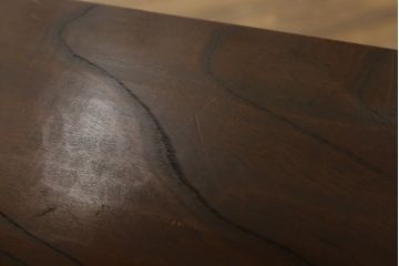 和製アンティーク　どんなお部屋にも取り入れやすい総欅(ケヤキ)材製のシンプルな本棚(オープンラック、ブックシェルフ、飾り棚、陳列棚、書棚)(R-060156)