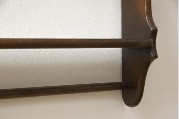 ヴィンテージ家具　イギリスビンテージ　ERCOL(アーコール)　シンプルで上質な雰囲気漂うウォールラック(ウォールシェルフ、吊り棚、壁掛け収納)(R-060157)