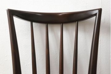 中古　松本民芸家具　220F型　シックな佇まいが魅力的なチェア2脚セット(ダイニングチェア、板座チェア、椅子、イス)(R-060165)