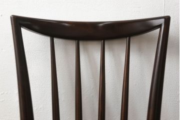 中古　松本民芸家具　220F型　シックな佇まいが魅力的なチェア2脚セット(ダイニングチェア、板座チェア、椅子、イス)(R-060166)