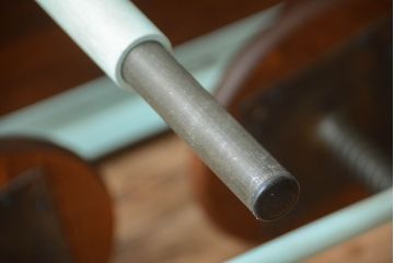 ユニークなデザインが魅力的な格納スツール8脚付きテーブル(8人用ダイニングテーブル、作業台、ワークスペース)(R-060167)