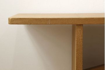 和製アンティーク　ペイント家具　昭和中期　素朴な風合いがレトロな木製長椅子(木製ベンチ、椅子、イス、板座チェア)(R-060199)